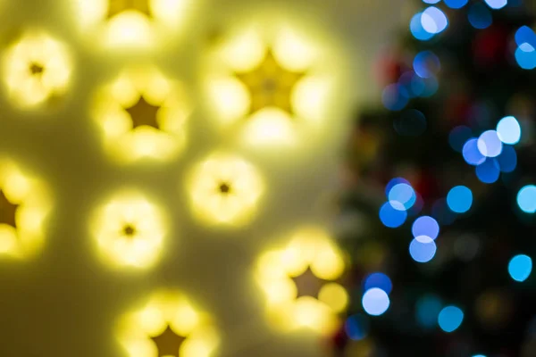 Verwischter Weihnachtsbaum — Stockfoto