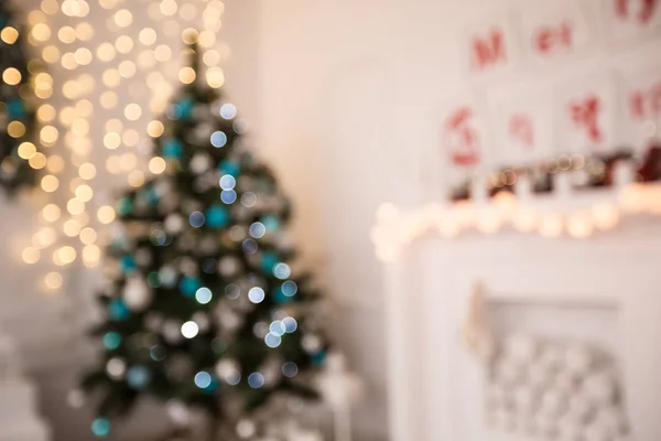 散焦的圣诞树 — 图库照片