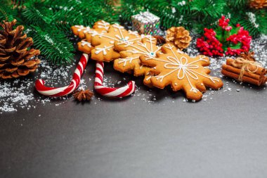 Noel kurabiyeleri yakın çekim
