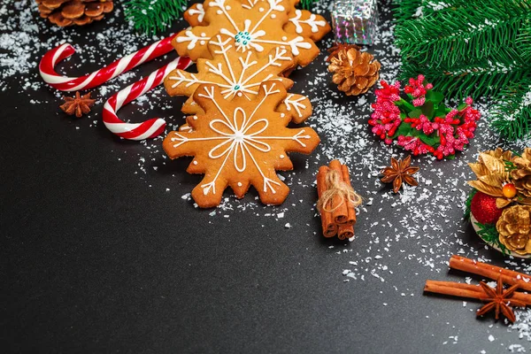 Fechar de biscoitos de Natal — Fotografia de Stock