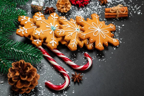 Zblízka vánočního cukroví — Stock fotografie