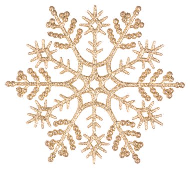 izole altın kar tanesi 