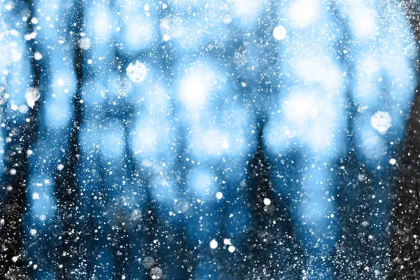 模糊的冬季景观 — 图库照片