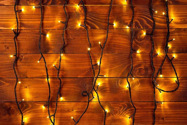 Julbelysning på natten — Stockfoto