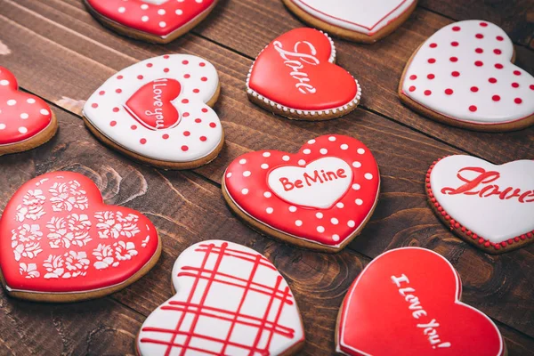 Печенье ко Дню Святого Валентина — стоковое фото