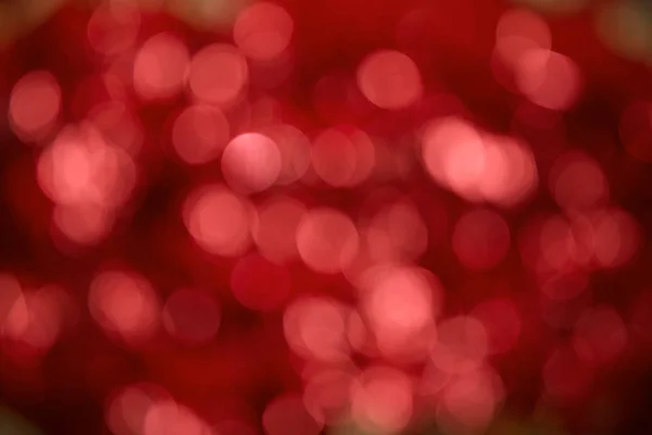 Red tone blur bokeh lights — Stock Photo, Image