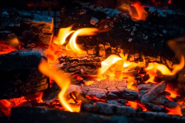 güzel yanan ateş etmek 