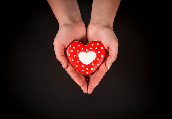 Beautiful gingerbread heart — Stock Photo, Image