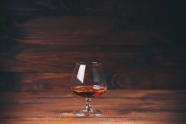 Glass of brandy or cognac — Stock Photo, Image