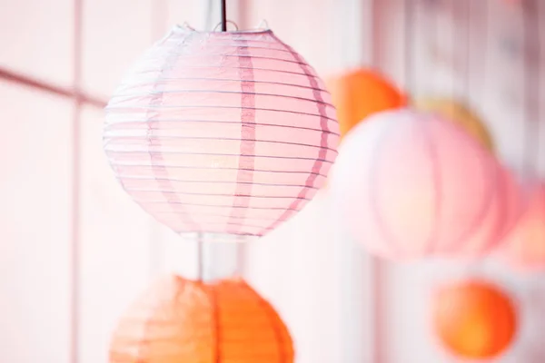 Kinesisk nytår lanterner - Stock-foto