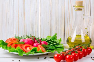 Salata için malzemeleri seti