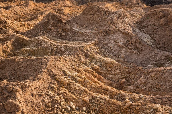 Lera och sand i stenbrottet — Stockfoto