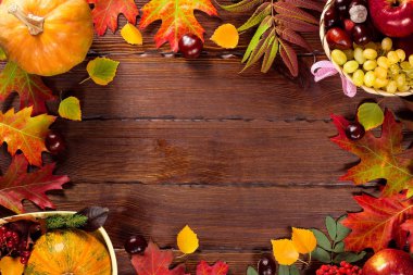 Çerçeve sonbaharda hasat 