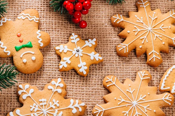 Biscoitos de gengibre de Natal — Fotografia de Stock