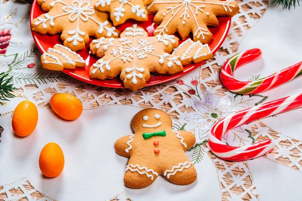 Christmas gingerbread cookies — Stock Photo, Image