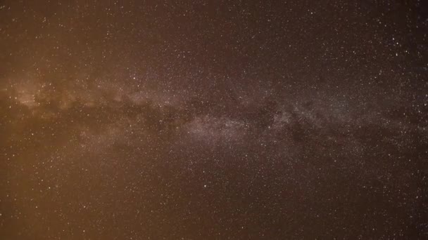 Cielo Notturno Infinito Con Lattea — Video Stock