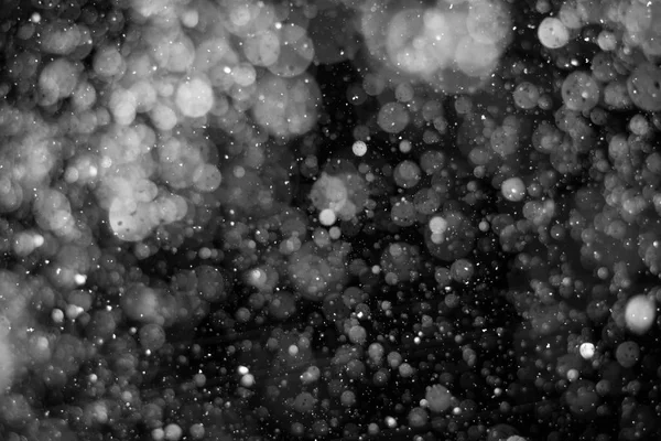 Падение снега на черном фоне. — стоковое фото