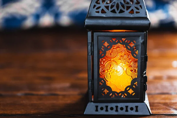 Muzułmańskie Święto Świętego Miesiąca Ramadan Kareem Piękne Tło Lampionem Błyszczący — Zdjęcie stockowe