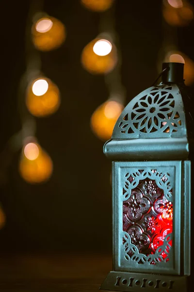 Muzulmán Ünnep Szent Hónapja Ramadan Kareem Gyönyörű Háttér Egy Fénylő — Stock Fotó