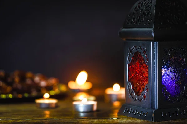 Festa Muçulmana Mês Sagrado Ramadã Kareem Fundo Bonito Com Uma — Fotografia de Stock