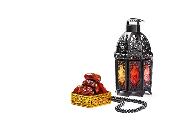 Muslim Feast Holy Month Ramadan Kareem Beautiful Background Shining Lantern — Stock Photo, Image