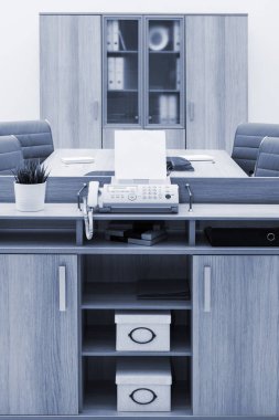 modern ofis masasında, Faks