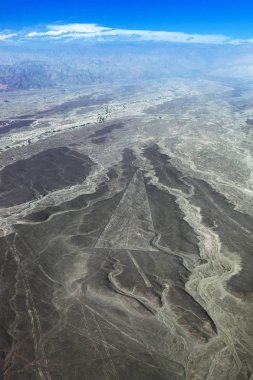 view from plane on the Nazca clipart