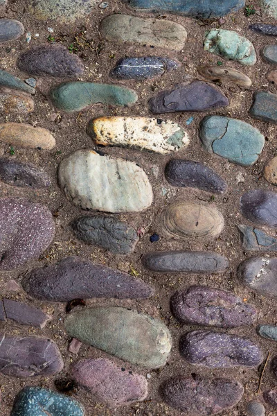 Pavement from the beautiful pebbles — Stock Photo, Image