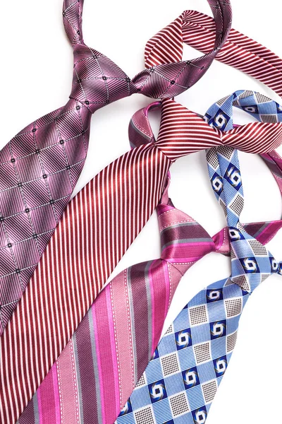 Krawat, wiązane na białym tle — Zdjęcie stockowe