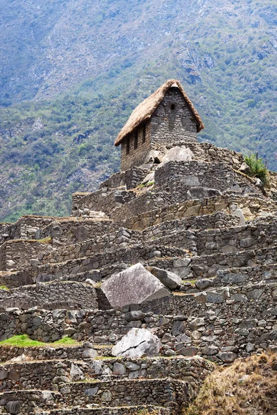 Oud huis in Machu Picchu — Stockfoto