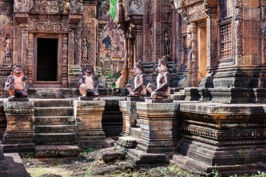 maymun gardians oymalar Banteay Srei