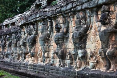Teras üzerinden yıldız vasıl Angkor Thom, Cambodia