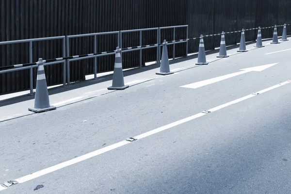 Fence on the road — Stock Photo, Image