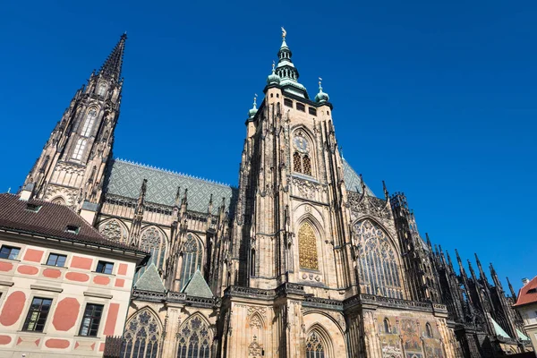 Cattedrale di San Vito a Praga, il castello di Praga — Foto Stock