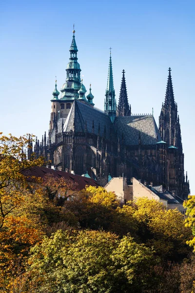 Famosa Cattedrale di San Vito a Praga — Foto Stock