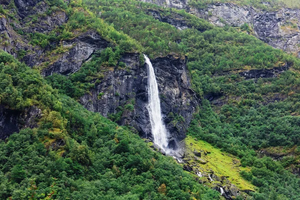 View of beautiful waterfall in Norway — Stock Photo, Image