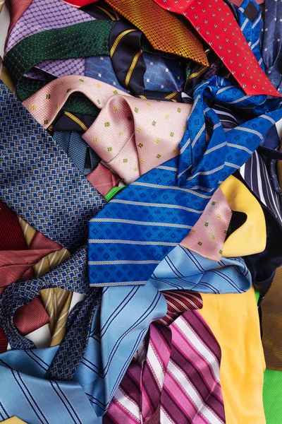 Many multi-colored ties — Stock Photo, Image