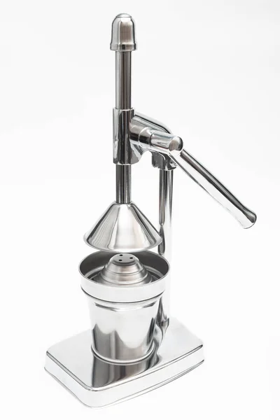 Juicer Metal Sobre Fundo Branco — Fotografia de Stock