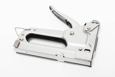 Beyaz arka planda inşaat zımbası