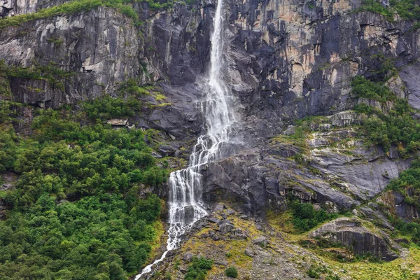 Belle Cascate Nel Bosco Norvegia — Foto Stock