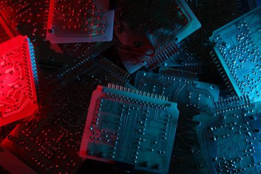 eski bilgisayar devre kartı ile arka plan