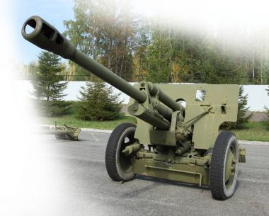 Eski yeşil topçu Sahra Topu topu