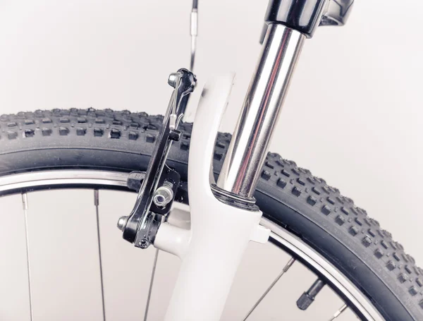 自転車の車輪、クローズ アップ — ストック写真