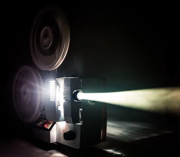 Running Old film projector — Stock Photo, Image