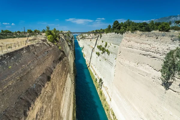 Il Canale di Corinto in Grecia — Foto Stock