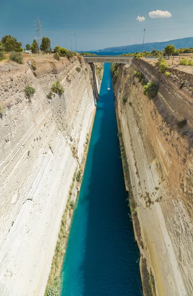 Il Canale di Corinto in Grecia — Foto Stock