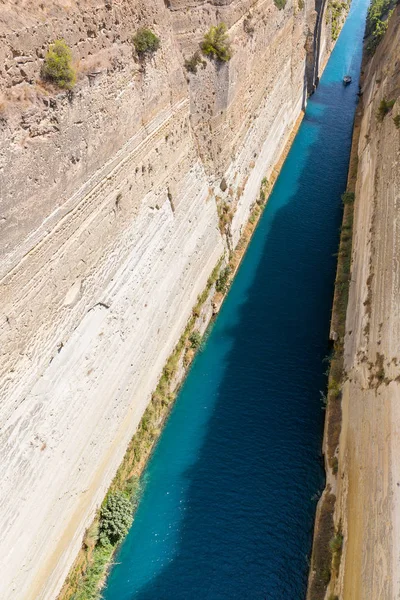 O Canal de Corinto na Grécia — Fotografia de Stock