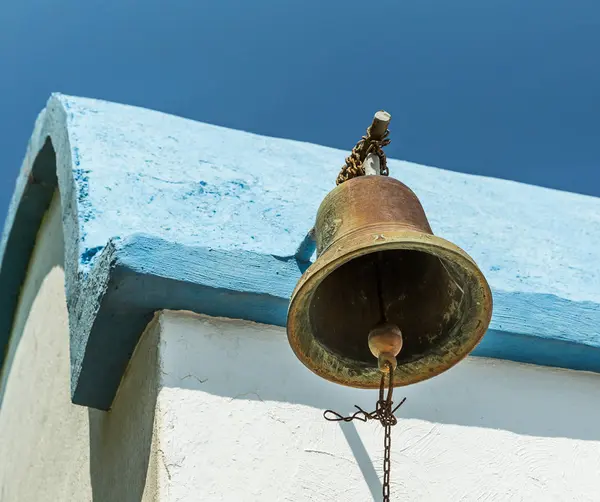 Bell of Prophet Elias Church, Greece — Stock Photo, Image