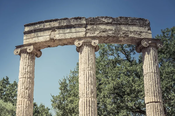 Rovine a Olimpia - Santuario dell'antica Grecia — Foto Stock