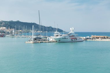 Zakynthos, Yunanistan - Eylül 2016: Yat limanında